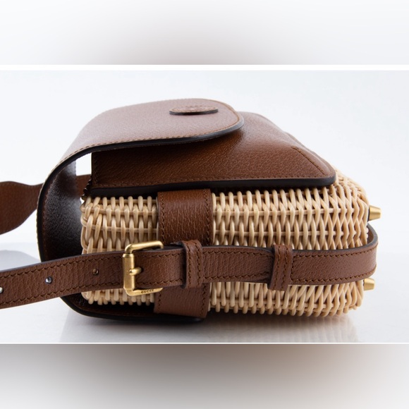 GUCCI Sherry Line Wicker Bag - Picture 13 of 14